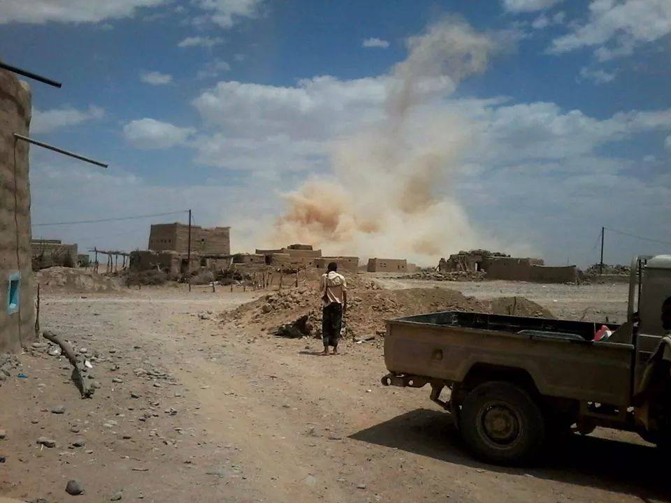 تفجير منازل المواطنين في مجزر على يد الحوثيين