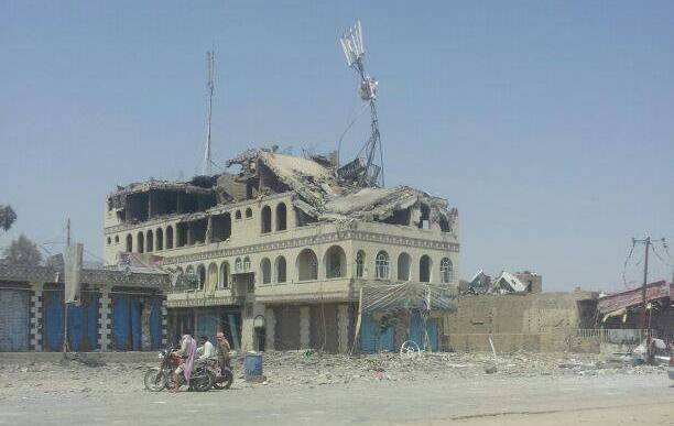 غارات للتحالف تستهدف معسكر ومؤسسة تجارية يملكها تاجر مقرب من الحوثيين بصعدة