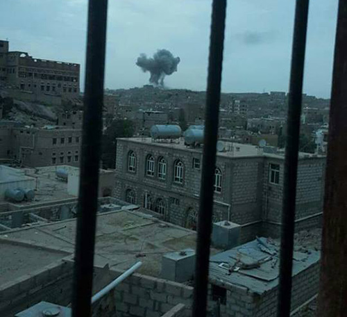 قصف منزل محافظ البيضاء المعين من قبل الحوثيين