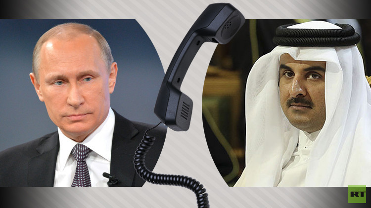الكرملين يكشف عن حيثيات مكالمة هاتفية بين الرئيس الروسي وأمير قطر