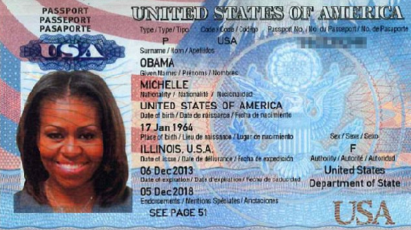 سطو قرصاني على البيت الأبيض ونسخ جواز سفر زوجة أوباما