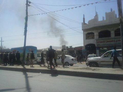 انفجار عبوة ناسفة جنوب العاصمة صنعاء (صورة)