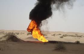 توقف ضخ النفط عبر أنبوب النفط بمأرب بسبب تفجيره مساء امس