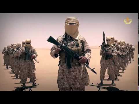 فيديو : داعش تظهر تدريبات لمقاتليها في صحراء اليمن : جئناكم بالذبح