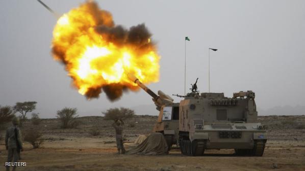 قصف مدفعي سعودي يستهدف مجاميع حوثية على الحدود