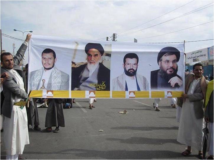 تضامن الحوثيين  مع القدس: القليل من أعلام فلسطين والكثير من أعلام إيران و سوريا وحزب الله 