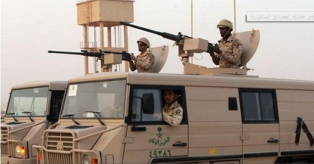  طلائع الحرس الوطني السعودي تصل إلى الحدود مع اليمن