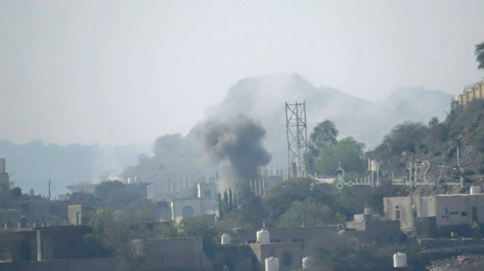 قصف عشوائي على مدينة الضالع من قبل الحوثيين وقوات صالح