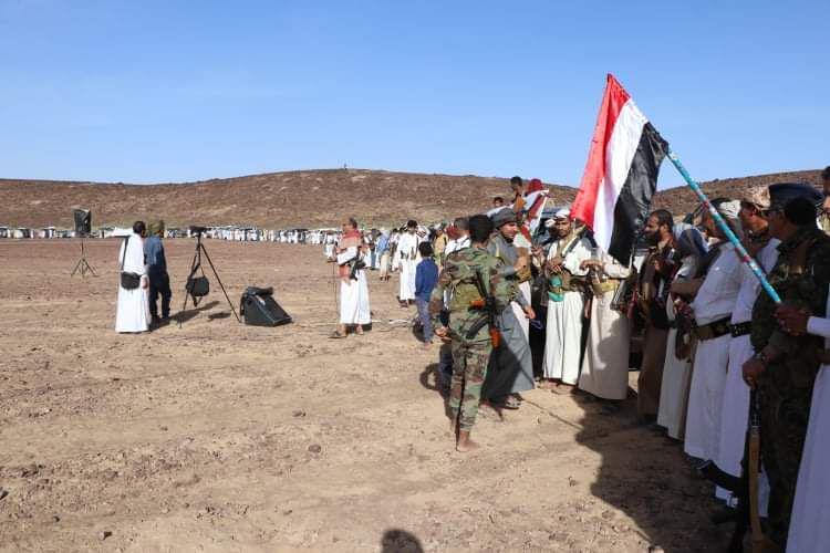 قبائل حجة تحتشد في مطارح لها في مأرب لمواجهة جماعة الحوثي
