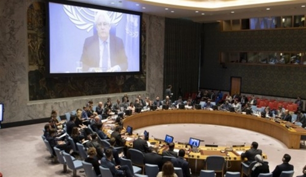 غريفيث يطلع مجلس الأمن على آخر مستجدات الشأن اليمني
