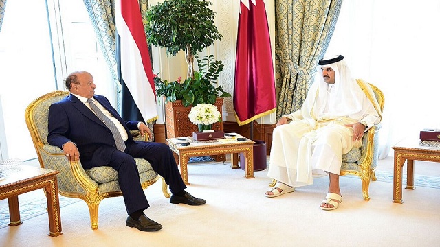 «قطر» تشترط على الرئيس «هادي» معرفة مصير «500» مليون دولار مقابل تلبية طلبه بوضع «مليار» وديعة في مركزي «عدن»