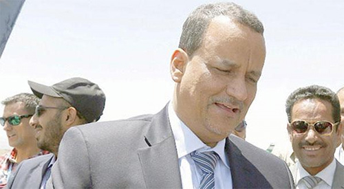 ولد الشيخ يغادر صنعاء وحزب صالح يؤكد : سنتعامل بإيجابية مع كل قرارات مجلس الأمن