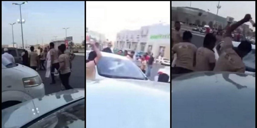 بالفيديو .. دهس سعودي لعامل يمني يتسبب في مشاجرة جماعية بين 16 يمني و4 سعوديين
