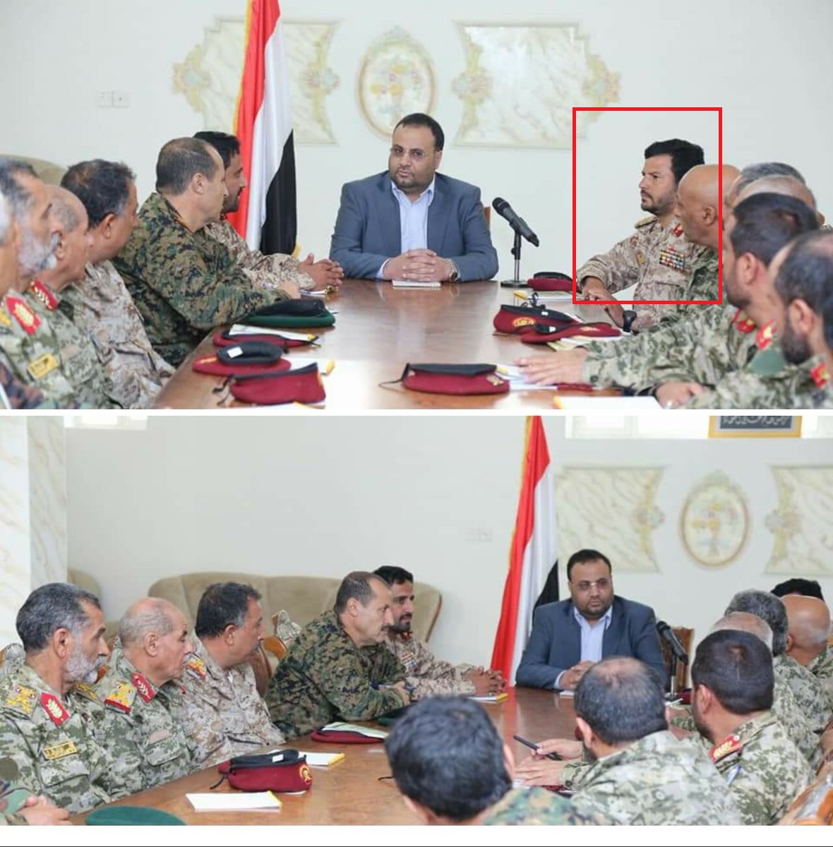 أول ظهور إعلامي لشقيق زعيم مليشيات الحوثي «عبدالخالق» بعد تعيينة قائد للحرس الجمهوري والقوات الخاصة