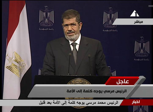 أبرز ما جاء في كلمة الرئيس محمد مرسي للشعب المصري