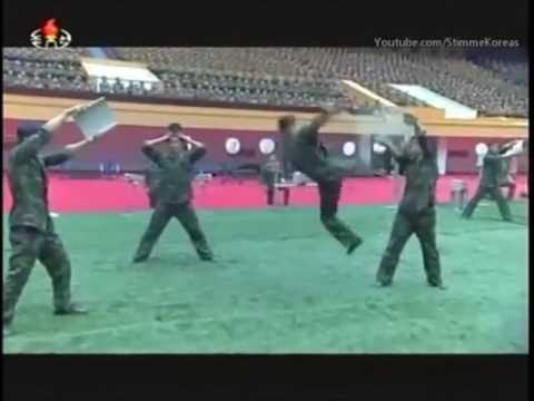 التدريبات العسكرية الأكثر جنونا في كوريا الشمالية «فيديو»