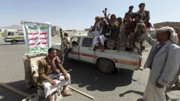 الحوثيون يقولون إنهم ضبطوا سيارة تابعة لشخص مقرب من علي محسن كان