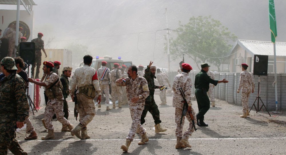 الجيش الوطني بعد قصف الحوثيين في المخا