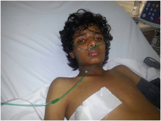 حادث سير يدخل طفل يمني في غيبوبة بأحد مشافي السعودية ومناشدة للسلطات اليمنية مساعدته