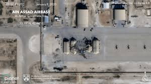 صور فضائية توضح آثار الضربة الإيرانية على القاعدة الأمريكية