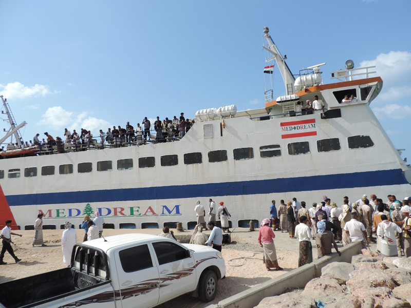 وصول أول رحلات السفينة السياحية «ميد دريم» الى سقطرى