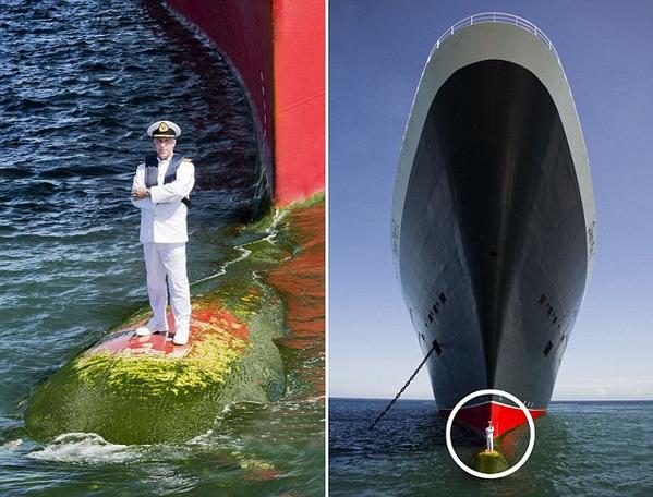 شاهد: أجرأ صورة شخصية صاحبها قبطان لأكبر سفينة سياحية بالعالم