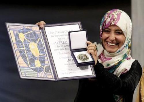 الناشطة توكل كرمان تسلم مبلغ جائزة نوبل لخزينة الدولة خلال الأيام القادمة