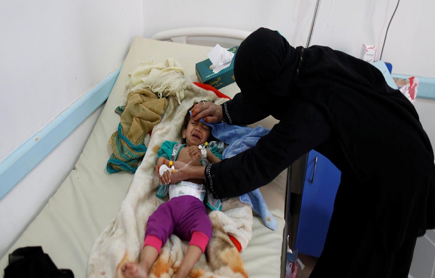 صورة إرشيفية لطفل يمني مريض