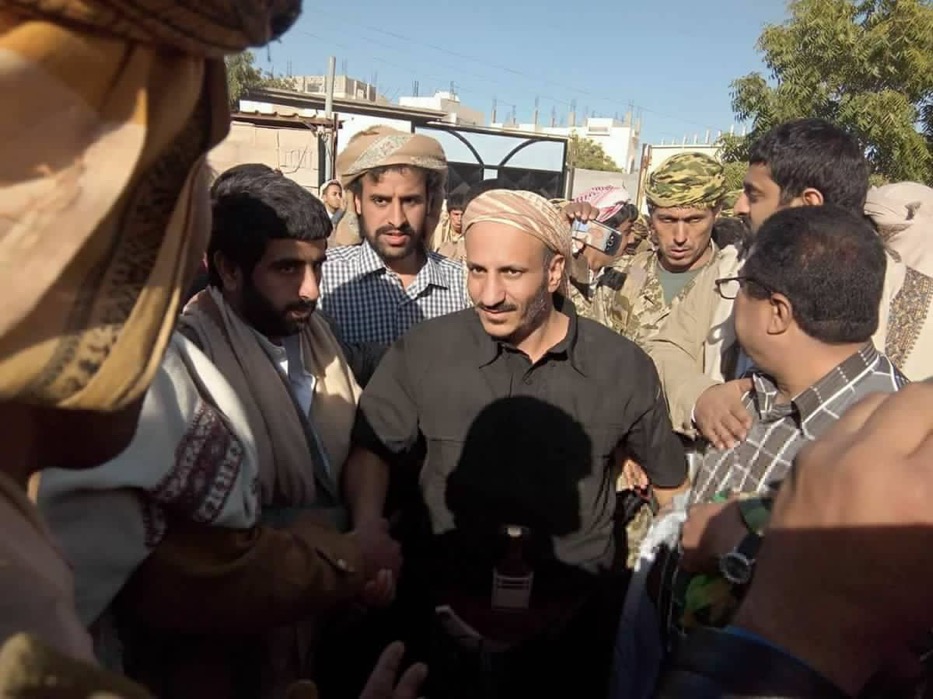 طارق محمد صالح يصل عاصمة شبوة بحماية قوات التحالف وقوات النخبة الشبوانية (صور)