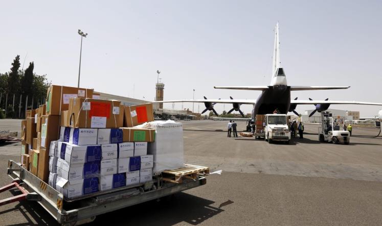 وصول 3 طائرات إغاثية لمطار صنعاء الدولي