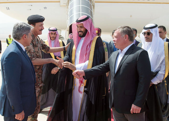 الأمير محمد بن سلمان يناقش أمن البحر الأحمر في الأردن