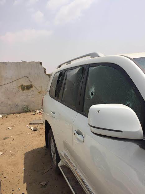 إصابة 5  مقيمين يمنيين بمقذوف حوثي في محافظة صامطة  بجازان (صور)