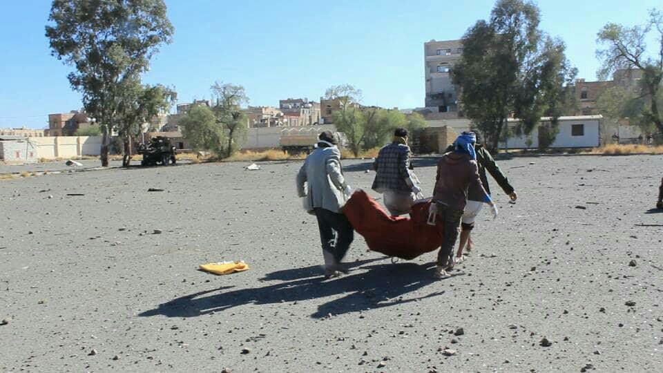 مقتل 30 وجرحى العشرات من المختطفين لدى جماعة الحوثي في غارات للتحالف بصنعاء