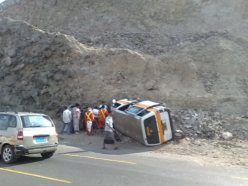 حوادث مرورية في اليمن (ارشيف)