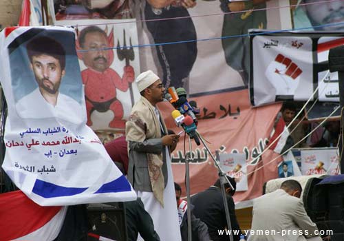فؤاد الحميري في خطبة جمعة الكرامة 13 مارس (يمن برس - خاص)
