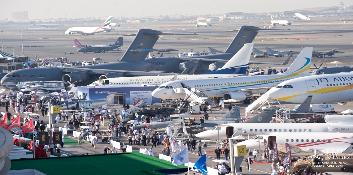 محمد بن راشد يعلن اختتام معرض دبي الدولي للطيران بـ«أرقام تاريخية»