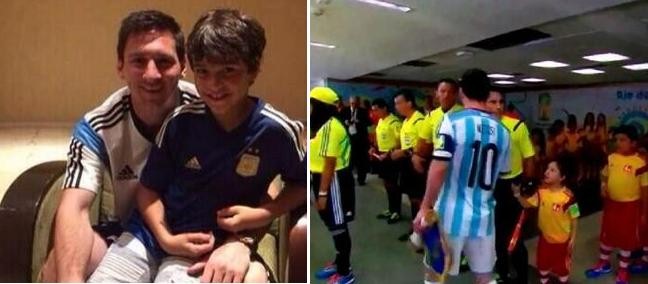 هفوة من اللاعب ميسي تكلفه قميصه لطفل برازيلي