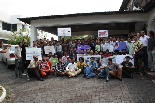 احتجاجات طلاب يمنيين في ماليزيا-ارشيف