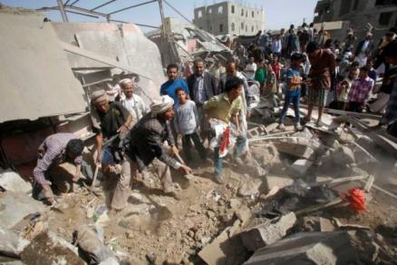 طيران التحالف يرتكب مجزرة كبيرة بحق المدنيين في محافظة حجة ..40 قتيل