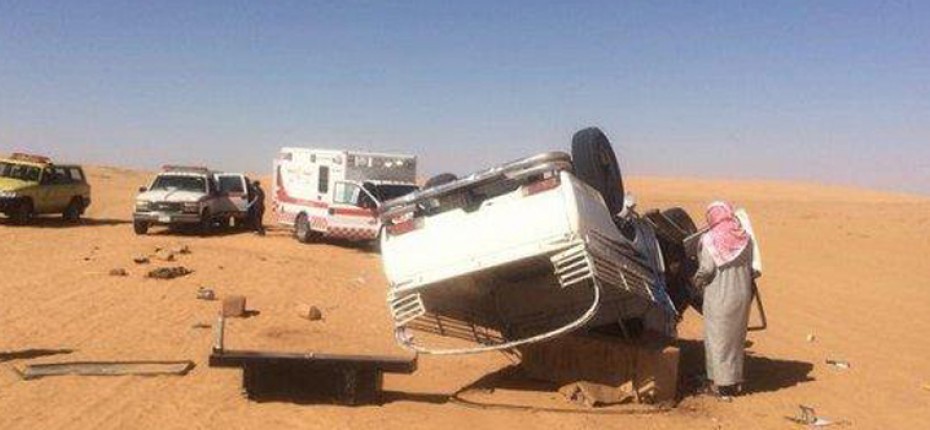 السعودية: حادث اصطدام يمني بـ3 من الإبل يكشف سوء الخدمات في بلدة الفويلق (فيديو)