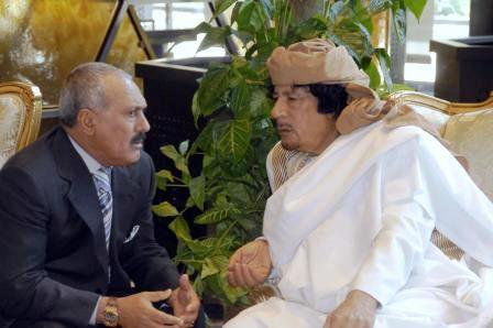 معمر القذافي و علي عبدالله صالح