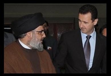 بعد عملية تمويه؟ .. حسن نصرالله يلتقي بشار الأسد في خَيمة