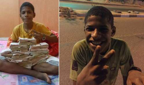 صحيفة سعودية تكشف حقيقة الطفل اليمني المتسول الذي تحول الى ثري - صور