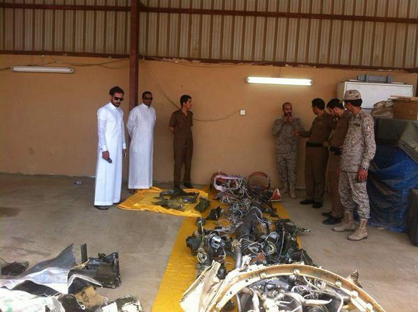 بالصور : السلطات السعودية تنشر صور وتقول أنها لحطام صاروخ سكود الذي أطلقه الحوثيون على جازان