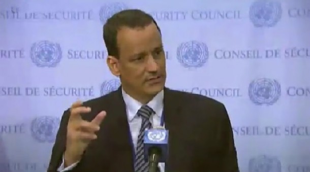 المبعوث الأممي يتحدث عن اتفاق لوقف إطلاق النار في اليمن